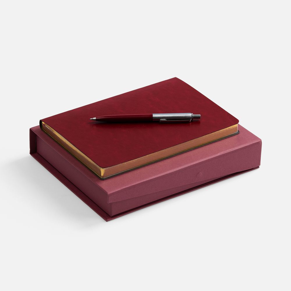 Набор Nebraska Flex, бордовый с серебристым с логотипом