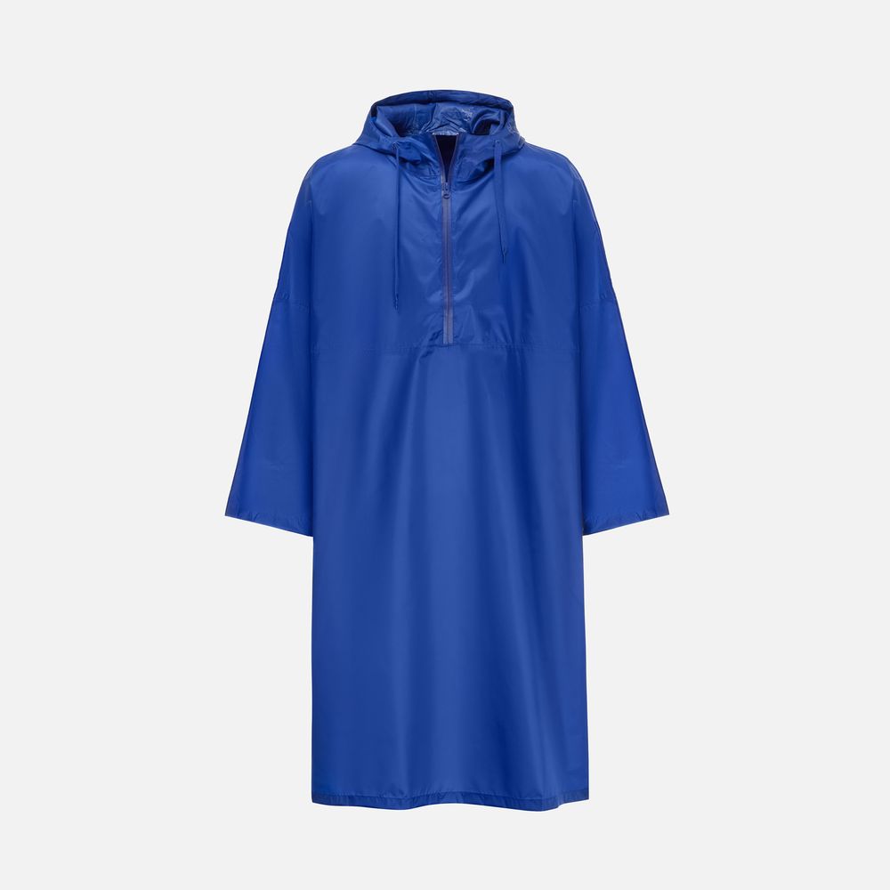 Дождевик-анорак R1, синий с логотипом