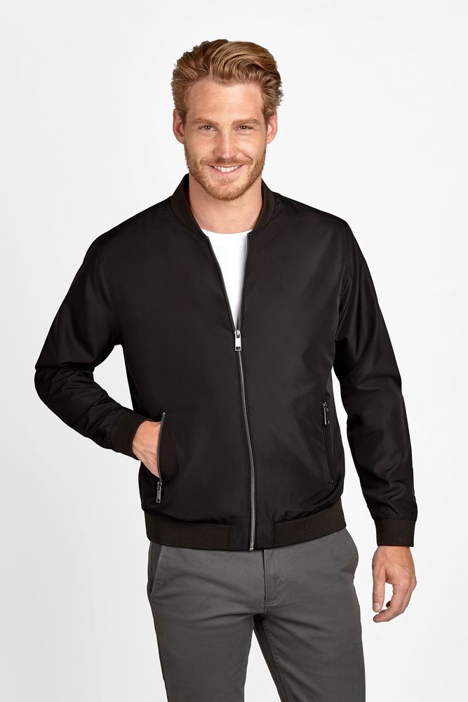 Куртка унисекс Roscoe, черная с логотипом