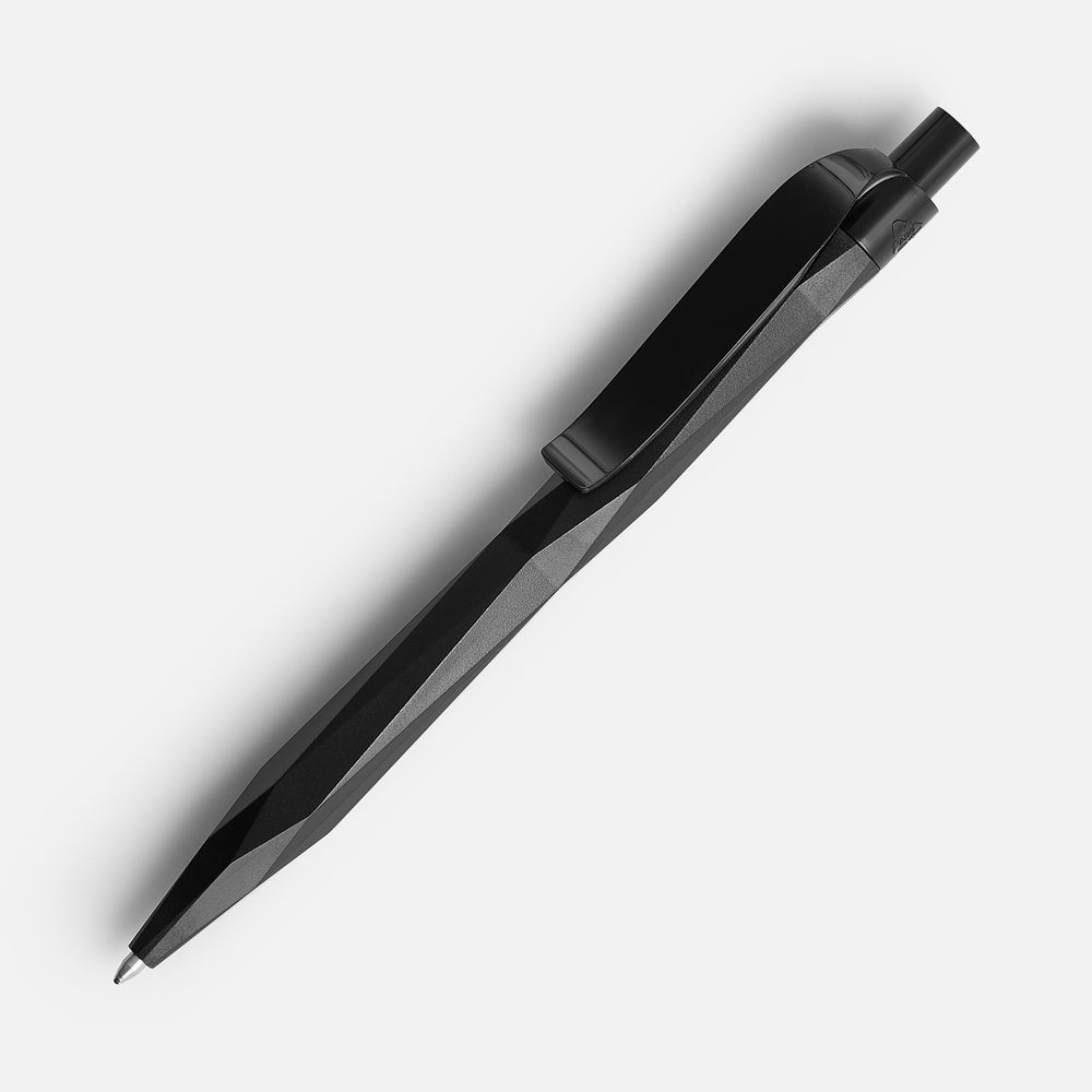Ручка шариковая Prodir QS20 PMP-P, черная с логотипом