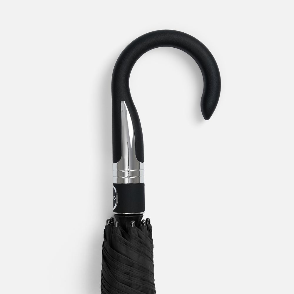 Зонты трости с логотипом с печатью логотипа. Зонт-трость Rainzee по цене 1 758 ₽ руб. (артикул 18783.30) Зонт-трость Rainzee, черный