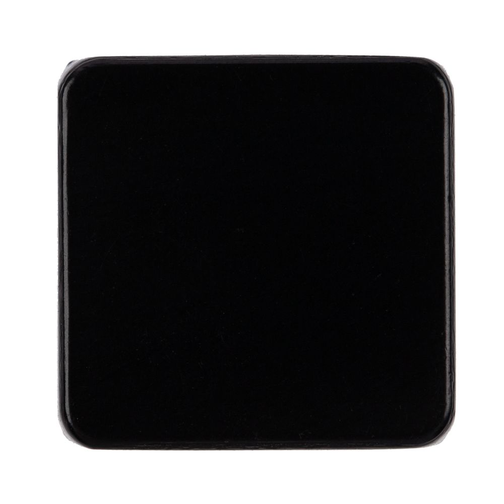 Квадратный шильдик на резинку Direct, черный с логотипом