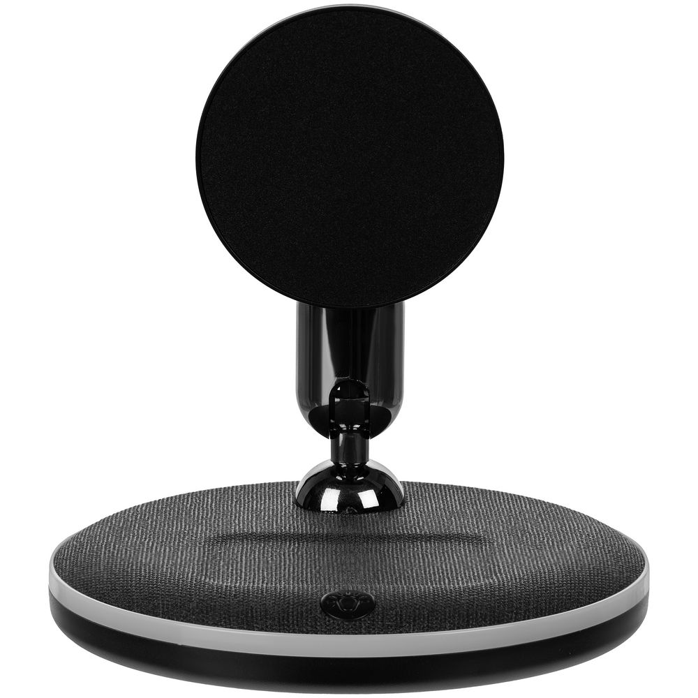 Универсальная зарядная станция Power Canvas, черная с логотипом