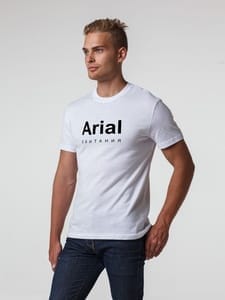 Футболка Arial обитания, белая с логотипом