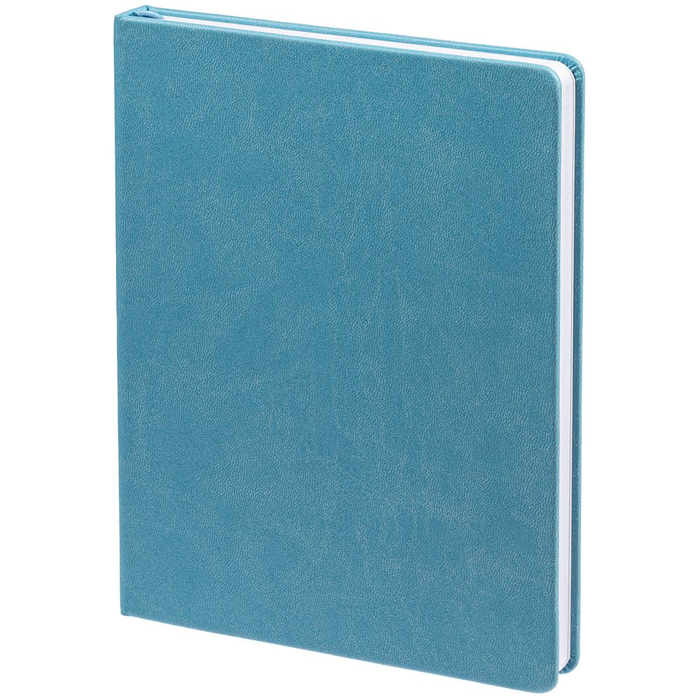 Ежедневник New Latte, недатированный, голубой с логотипом