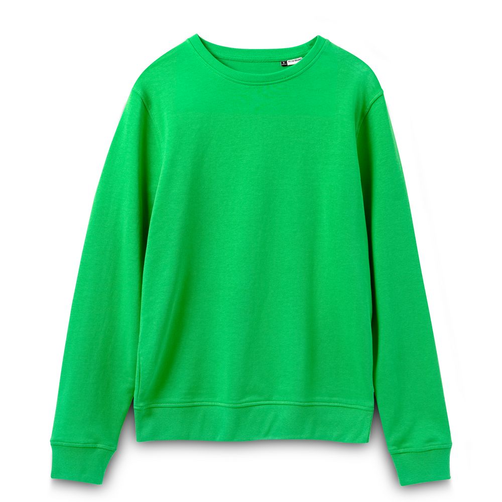 Свитшот унисекс BNC Inspire (Organic), зеленый с логотипом