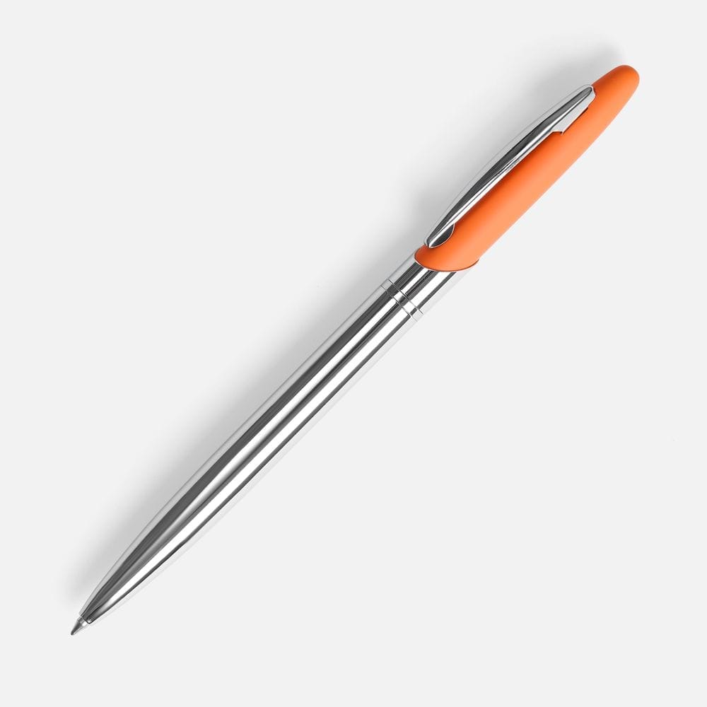 Ручка шариковая Dagger Soft Touch, оранжевая с логотипом