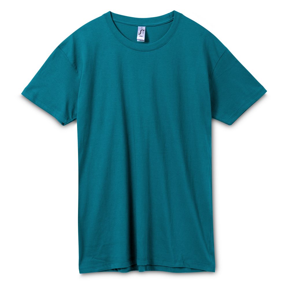 Футболка унисекс Regent 150, винтажный синий с логотипом