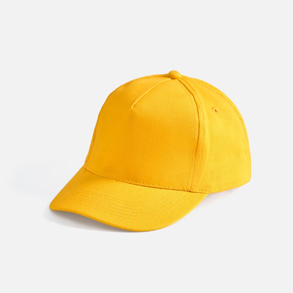 Бейсболка Long Beach, желтая с логотипом