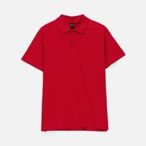 Рубашка поло мужская Prescott Men 170, красная с логотипом