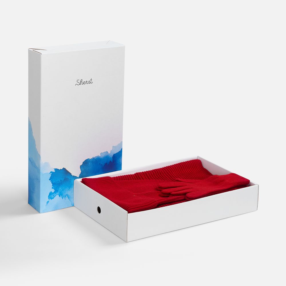 Набор Nobilis Mono, красный с логотипом