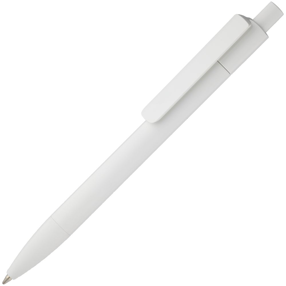 Ручка шариковая Prodir DS4 PMM-P, белая с логотипом