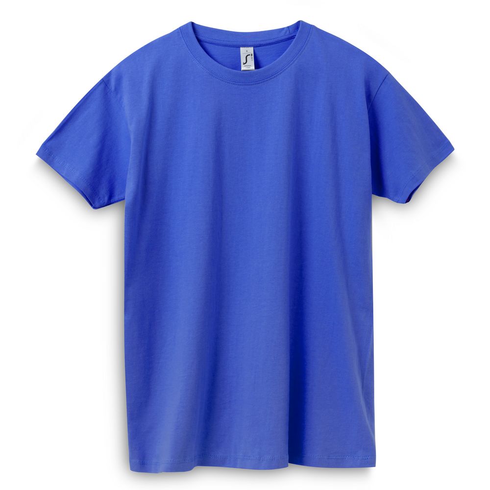 Футболка Imperial 190, ярко-синяя (royal) с логотипом