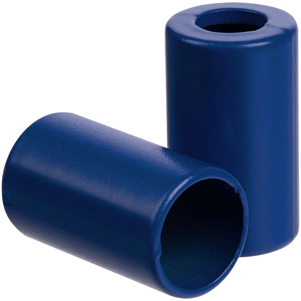 Пара наконечников для шнурка Tizzle, синие с логотипом