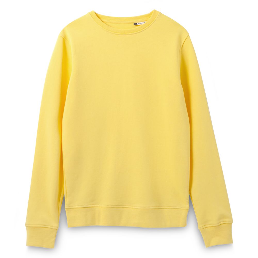 Свитшот унисекс BNC Inspire (Organic), желтый с логотипом