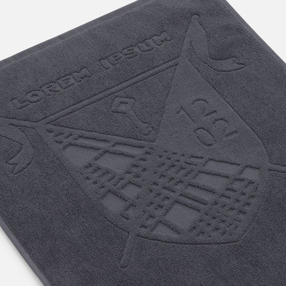 Полотенце на заказ Surpass с рельефным логотипом, среднее с логотипом