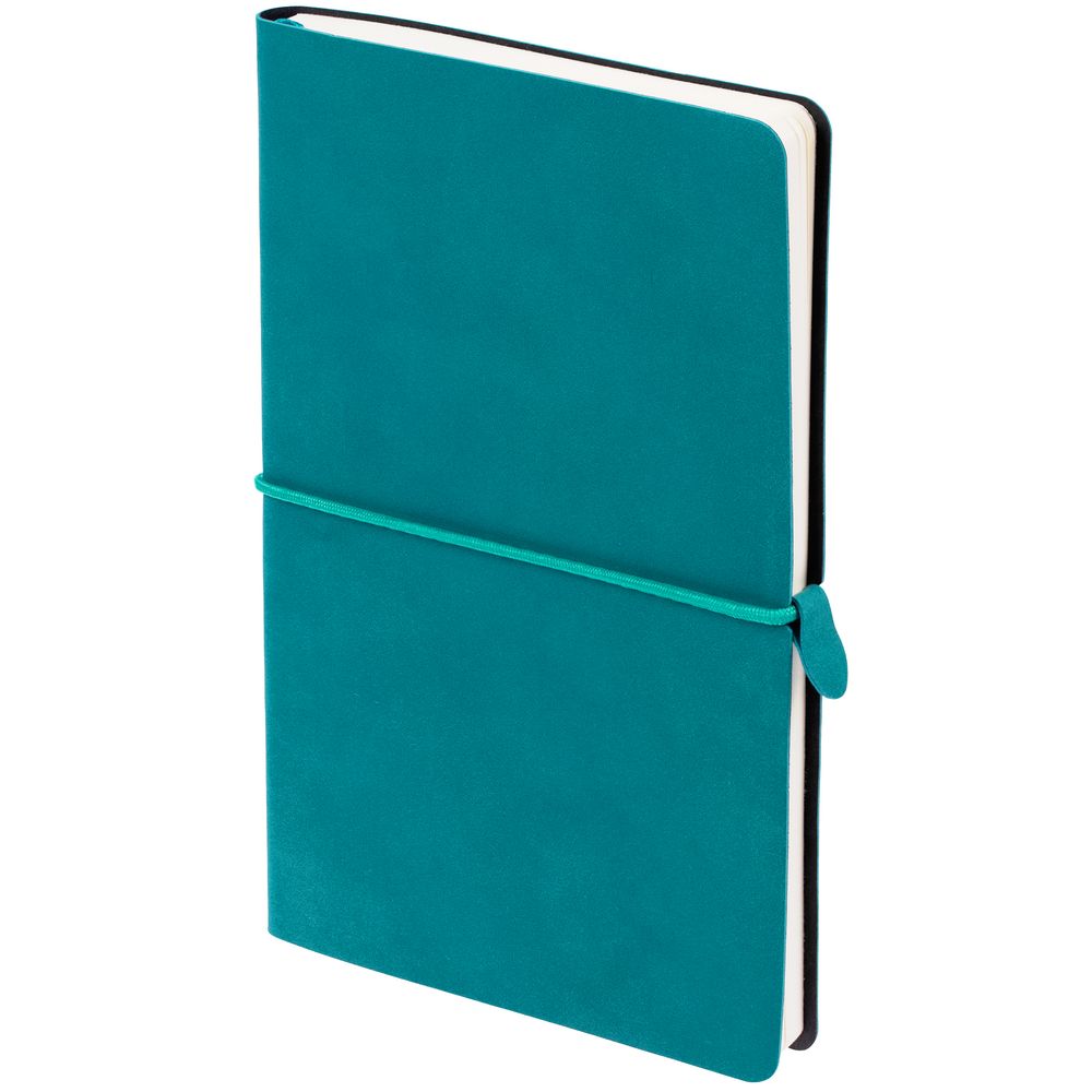 Ежедневник Nubuk, недатированный, бирюзовый с логотипом