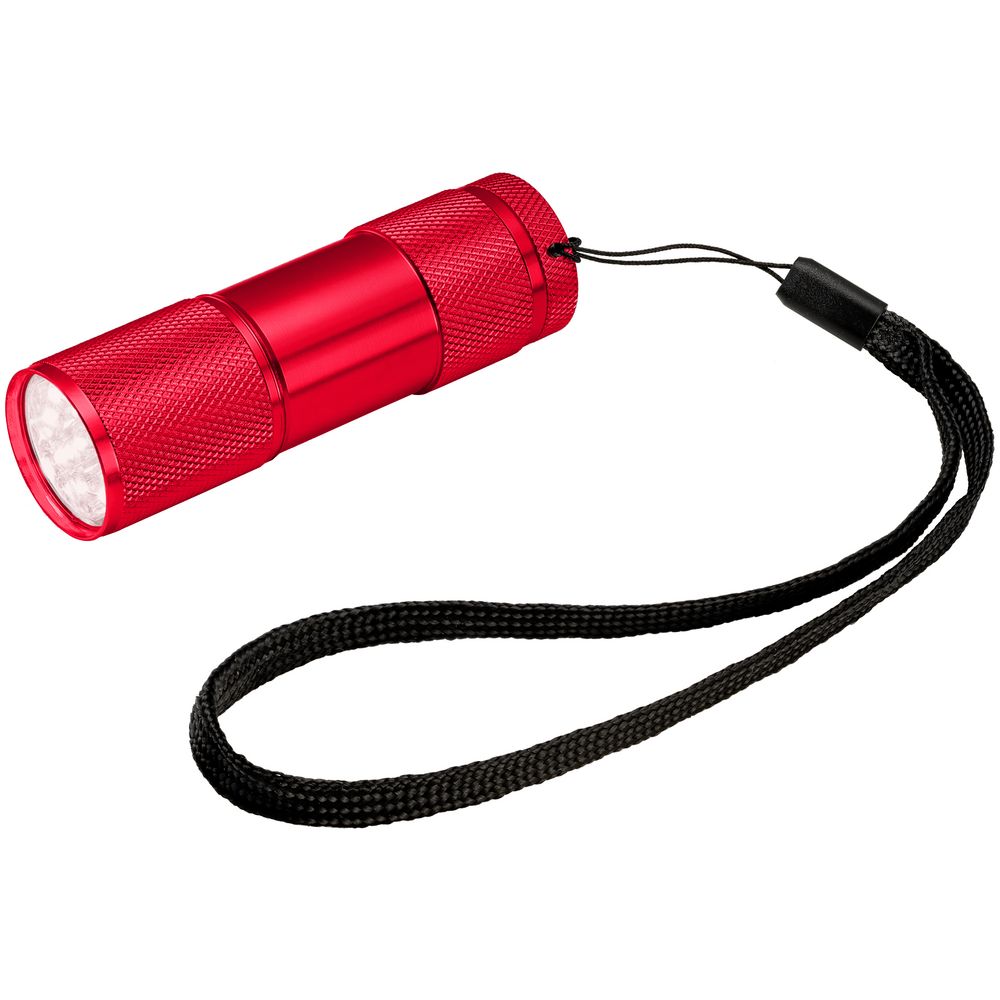 Фонарик Aurora, красный с логотипом