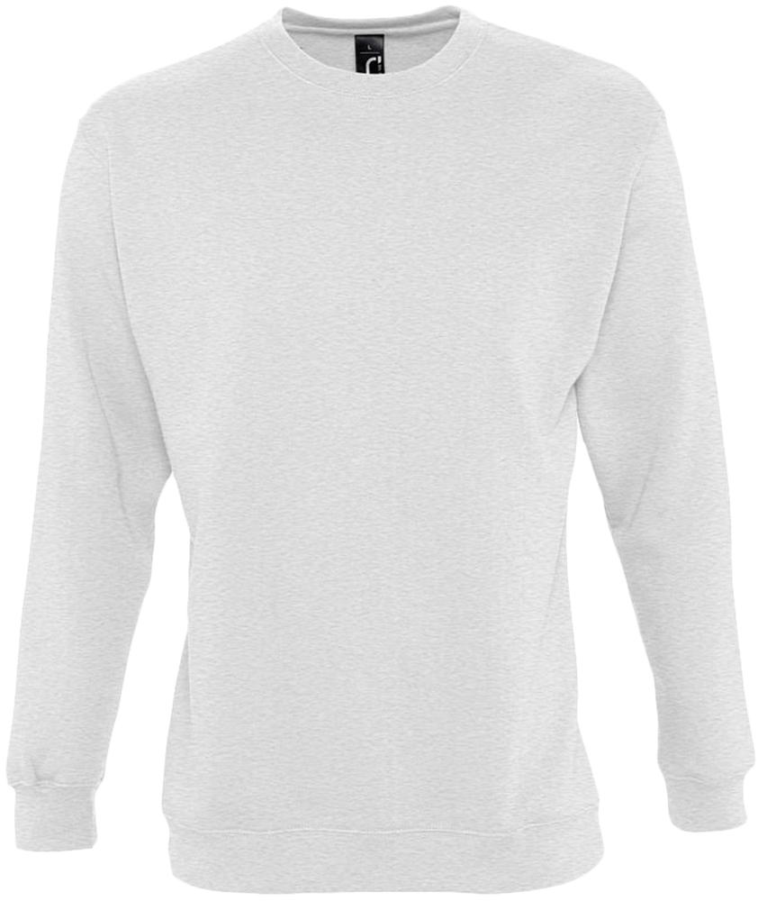 Толстовка New Supreme 280, светло-серый меланж с логотипом