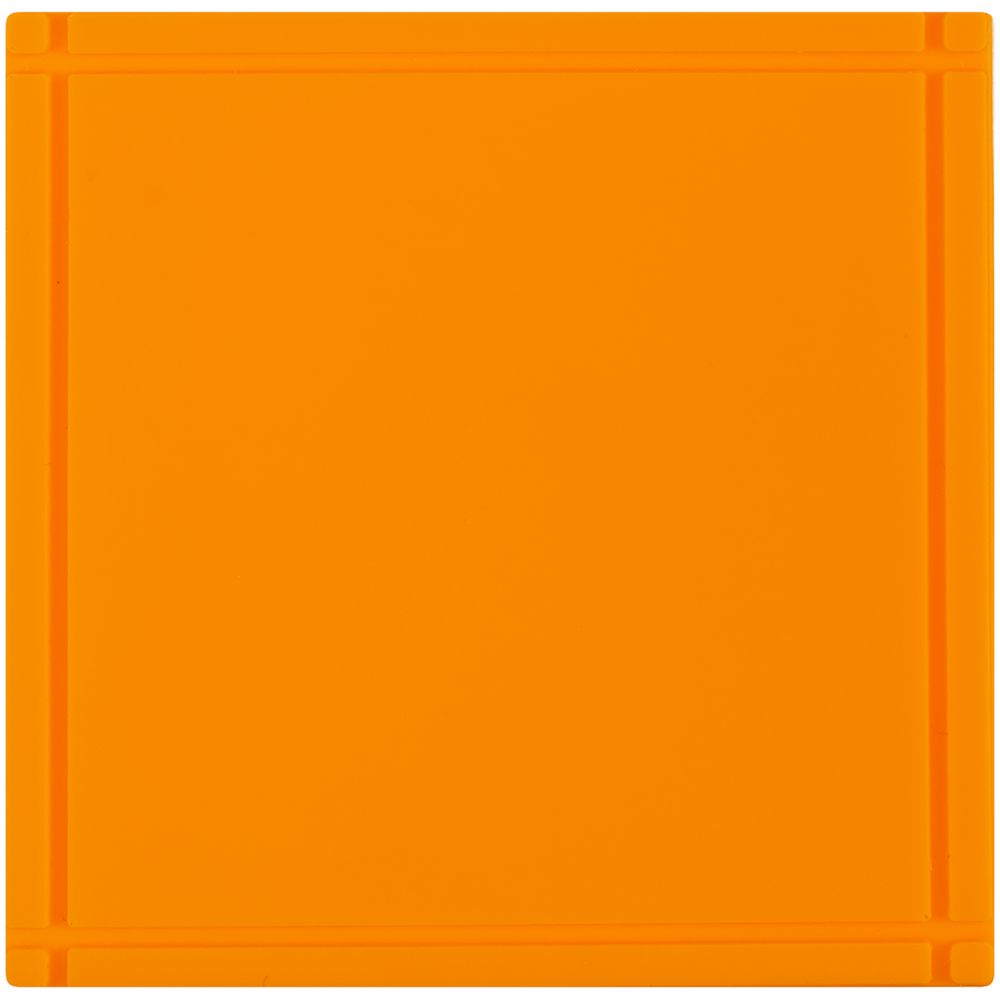 Лейбл из ПВХ Dzeta, L, оранжевый неон с логотипом