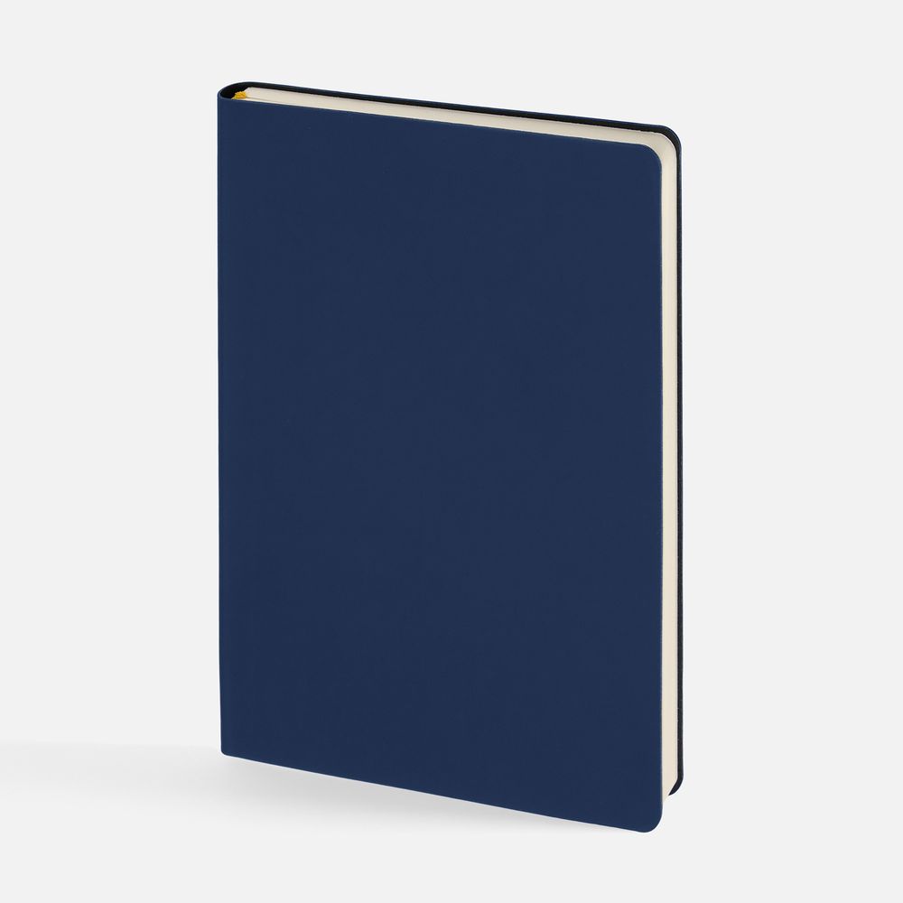 Ежедневник Flex Shall New, недатированный, синий с логотипом