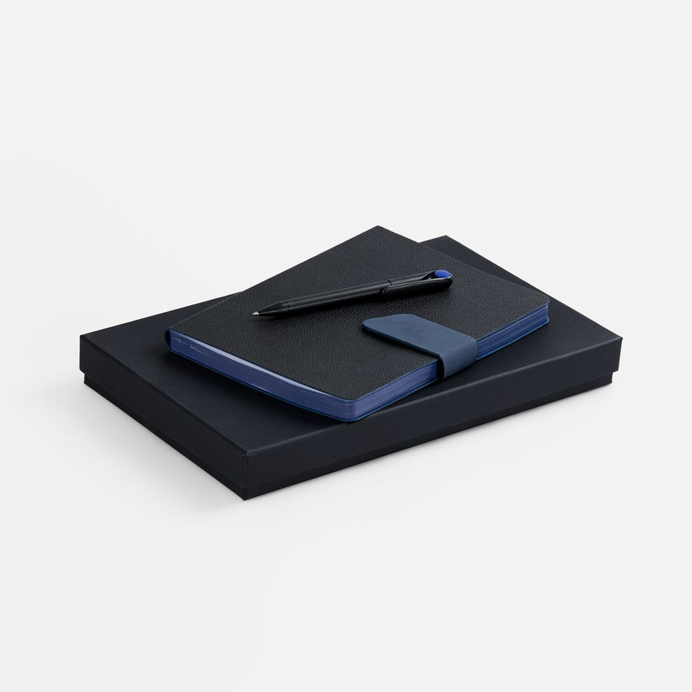 Набор Boom, черный с синим с логотипом