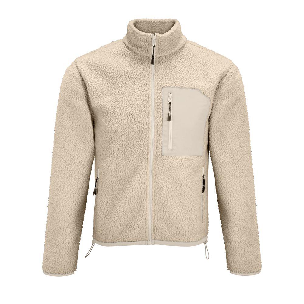 Куртка унисекс Fury, бежевая с логотипом