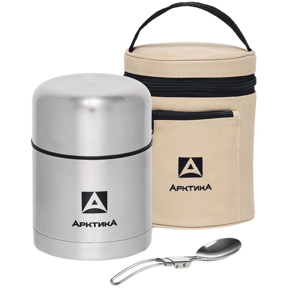 Термос для еды «Арктика 500» в чехле, стальной с логотипом