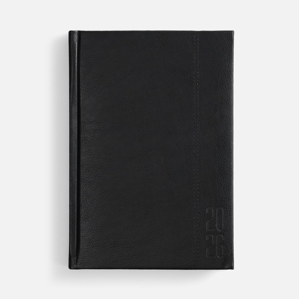 Ежедневник Baza, датированный, черный с логотипом