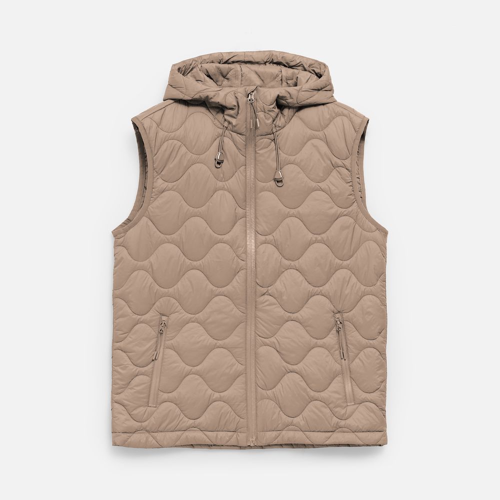 Жилет унисекс Tarnaby, бежевый с логотипом