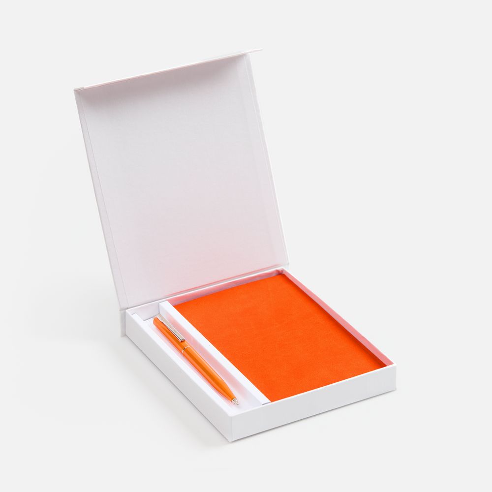 Набор Flat Mini, оранжевый с логотипом