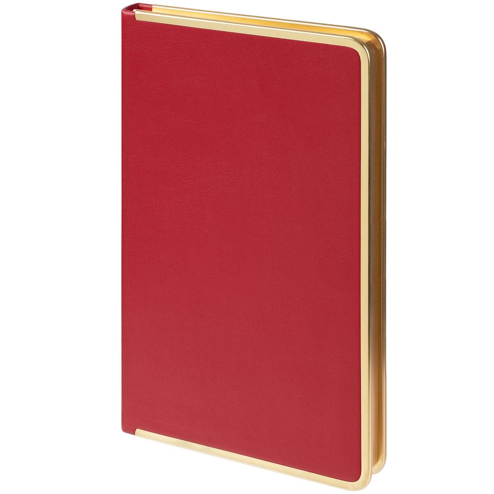 Ежедневник Relax, недатированный, красный с логотипом