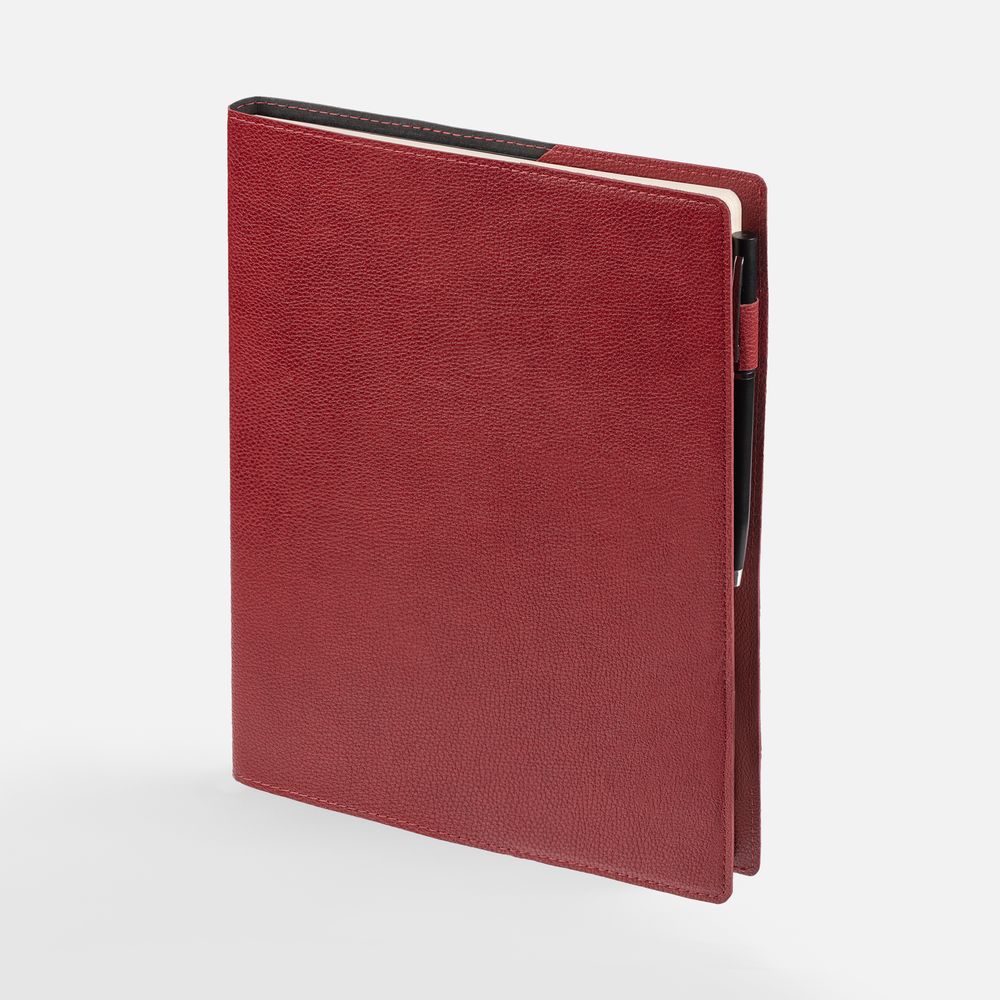 Ежедневник в суперобложке Brave Book, недатированный, красный с логотипом