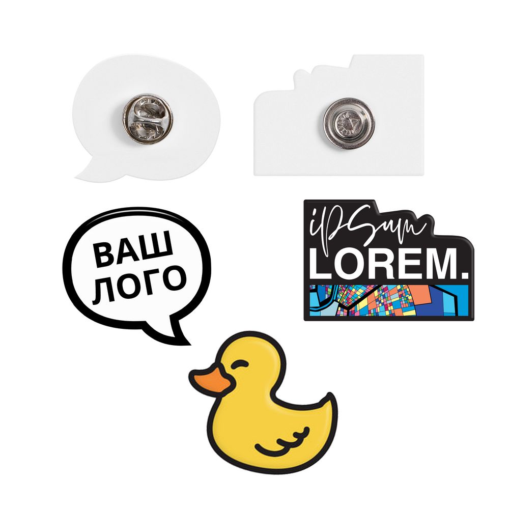 Значок металлический Essence на заказ с логотипом