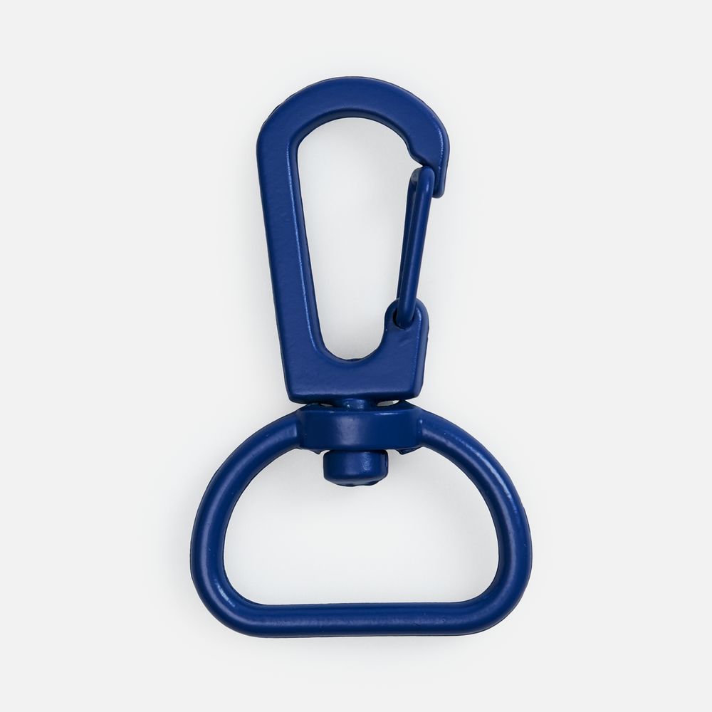 Застежка-карабин Snap Hook, M, синяя с логотипом