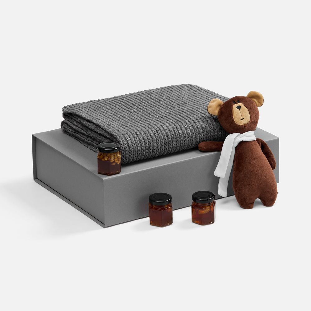 Набор WinterWish, серый с логотипом