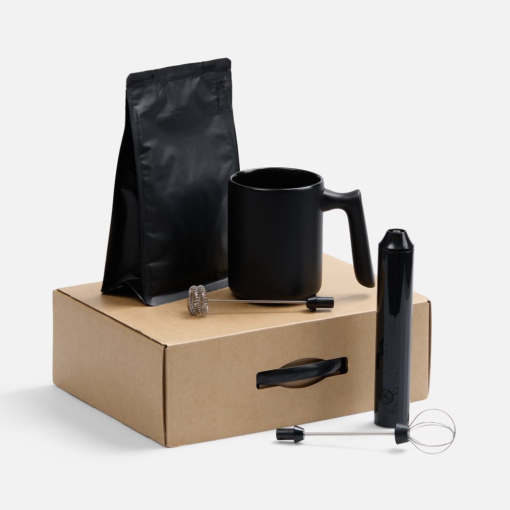 Набор для приготовления кофе True Brew, черный с логотипом