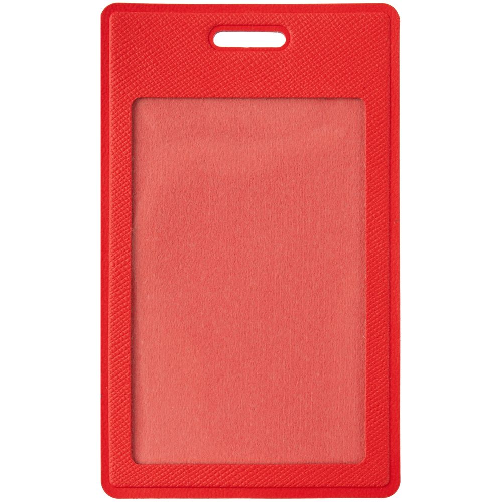 Чехол для пропуска Hit, красный с логотипом