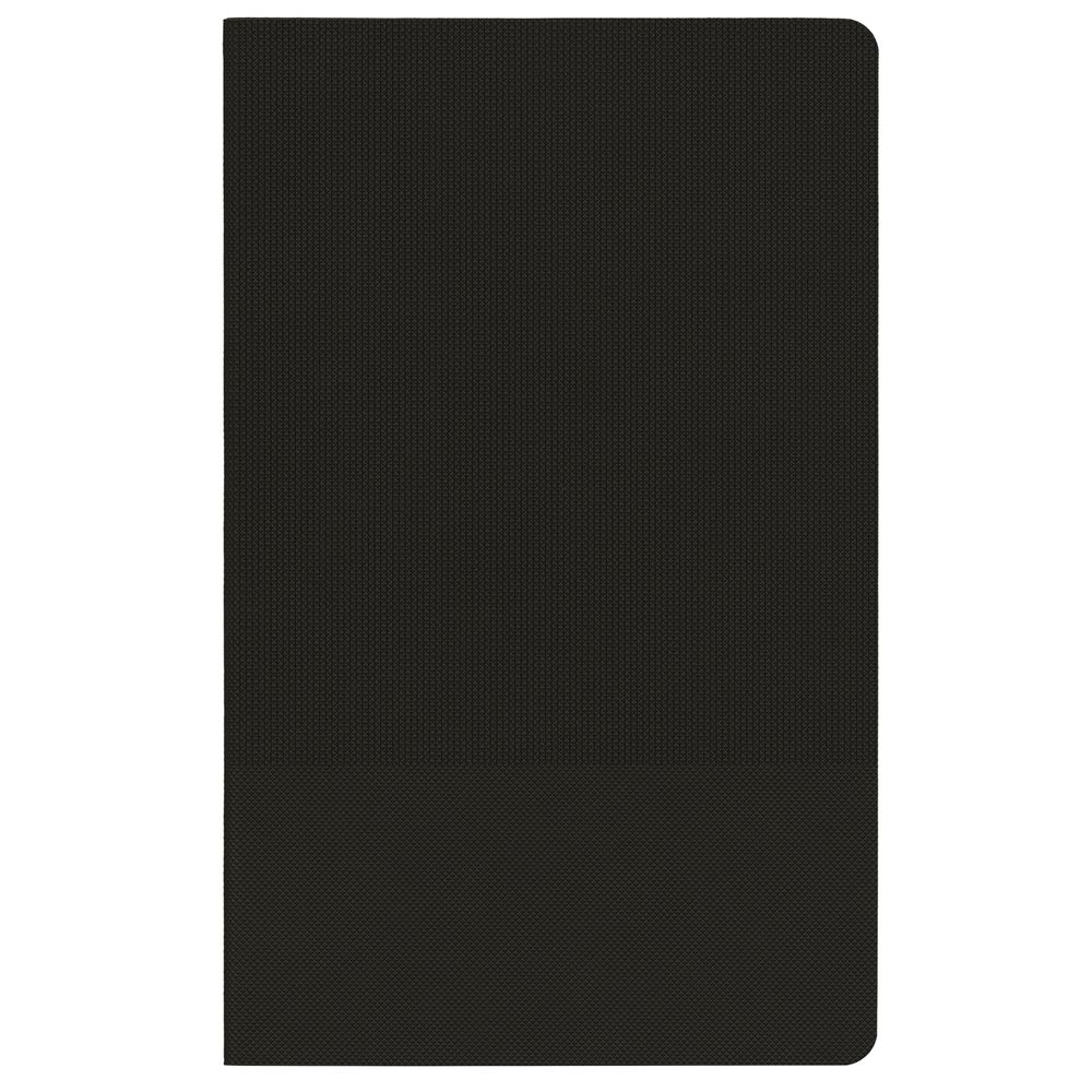 Ежедневник Knit, недатированный, черный с логотипом