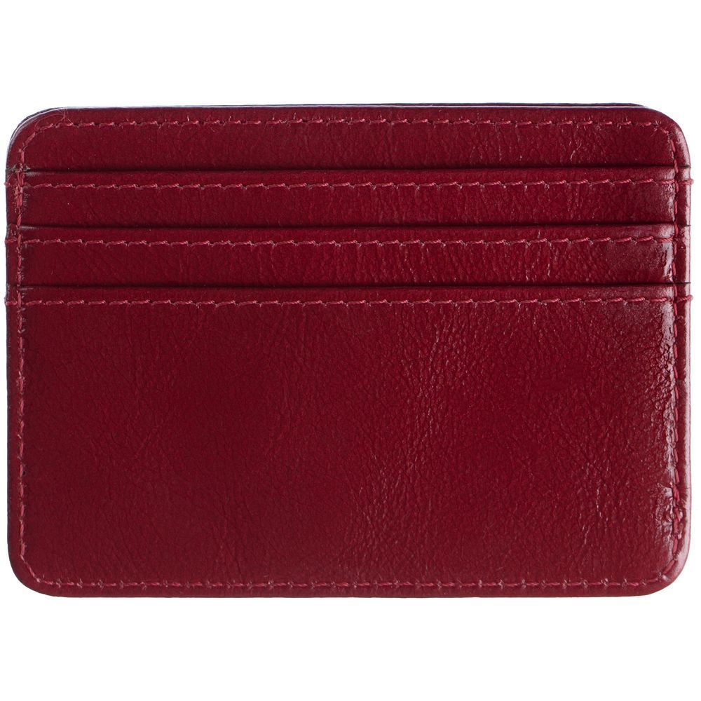 Чехол для карт Signature, бордовый с логотипом