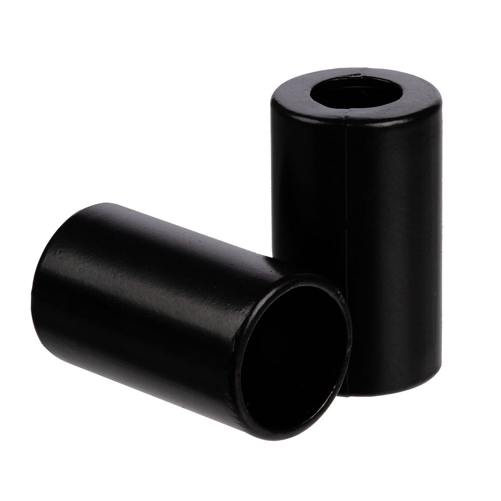 Пара наконечников для шнурка Tizzle, черные с логотипом