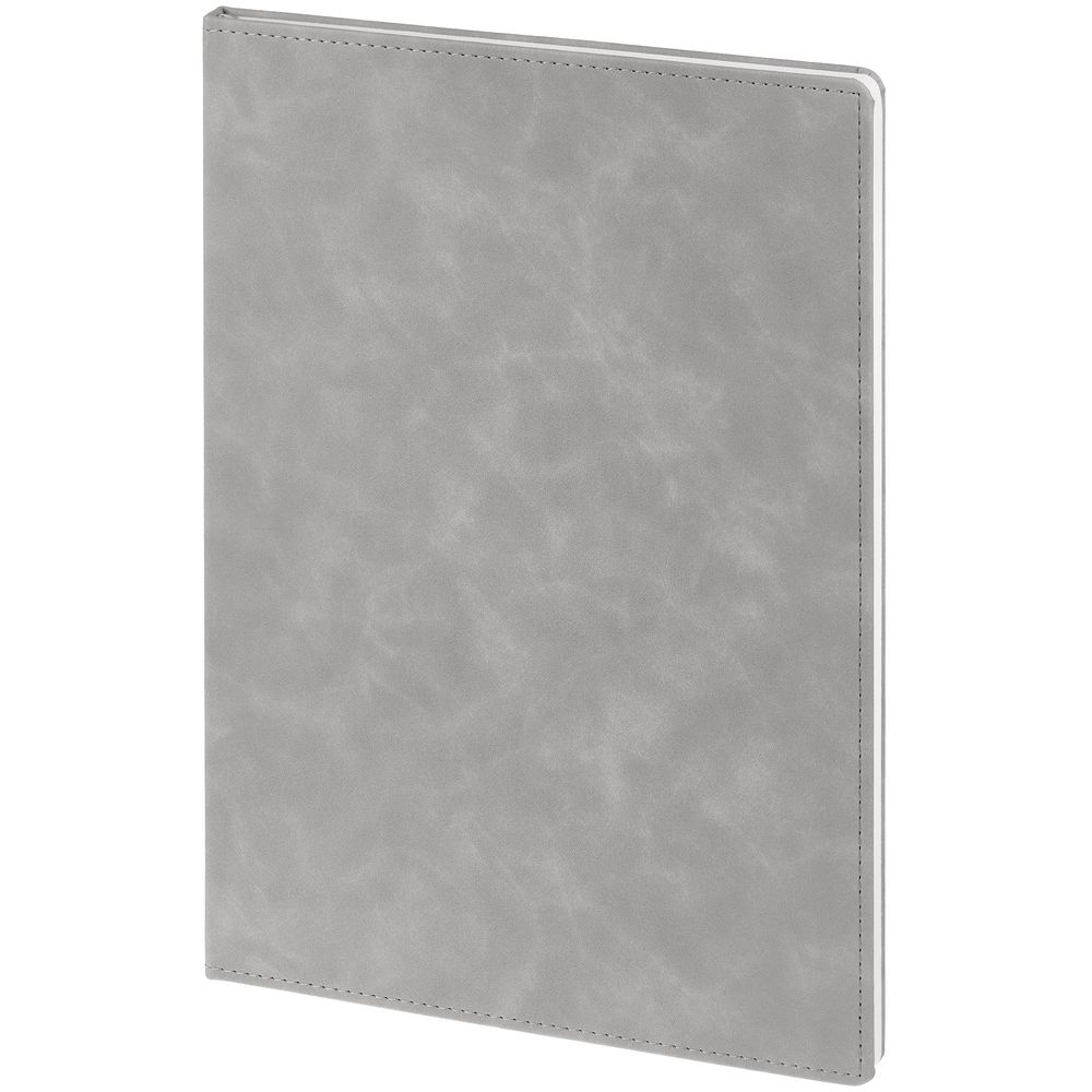 Блокнот Urban, в линейку, серый с логотипом