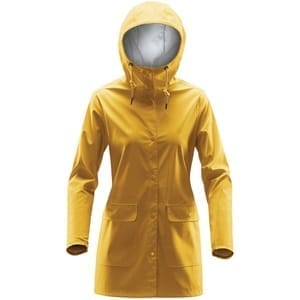 Дождевик женский Squall, желтый с логотипом