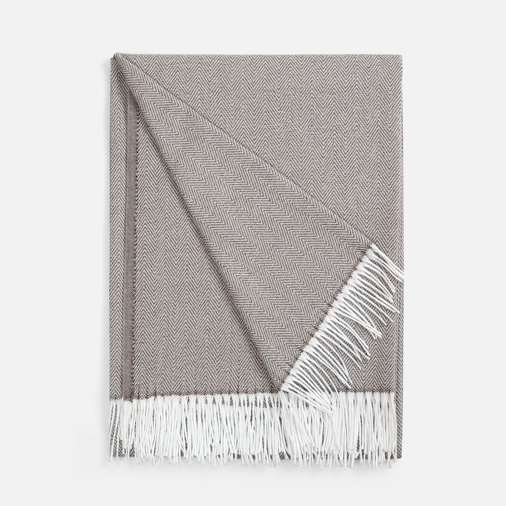 Плед «Гирвас», темно-бежевый с логотипом