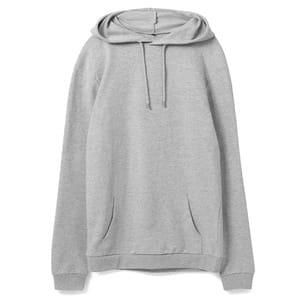 Толстовка с капюшоном унисекс Hoodie, серый меланж с логотипом