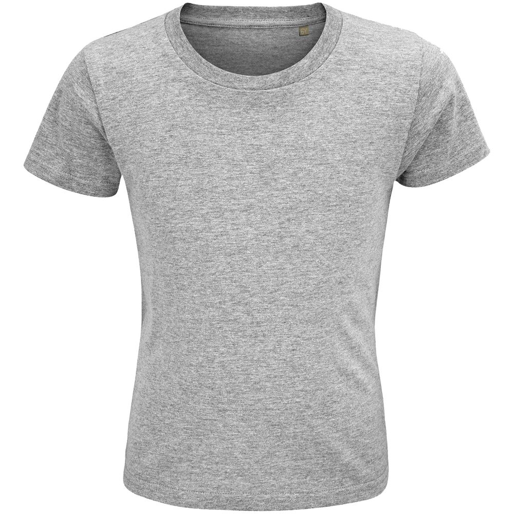 Футболка детская Crusader Kids, серый меланж с логотипом