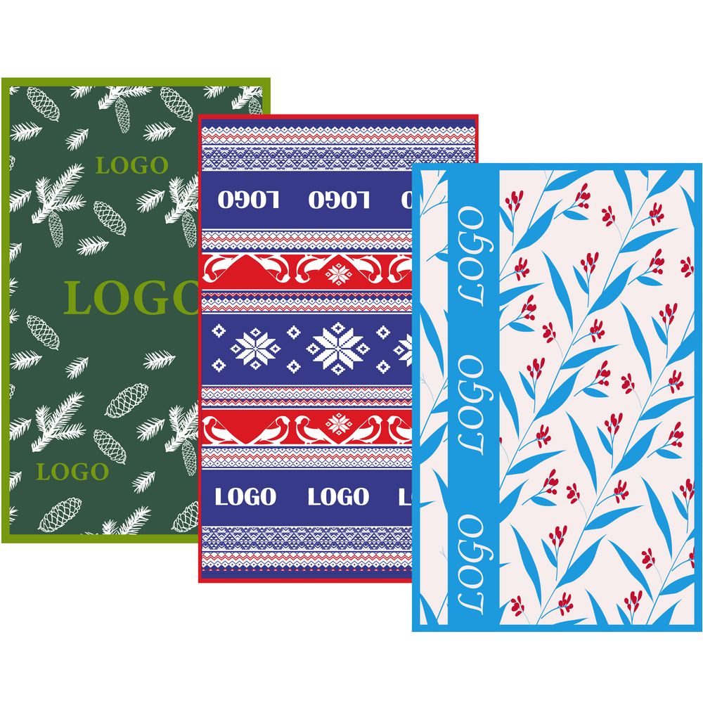 Плед на заказ Tricksy Net, 3 цвета, S, акрил с логотипом