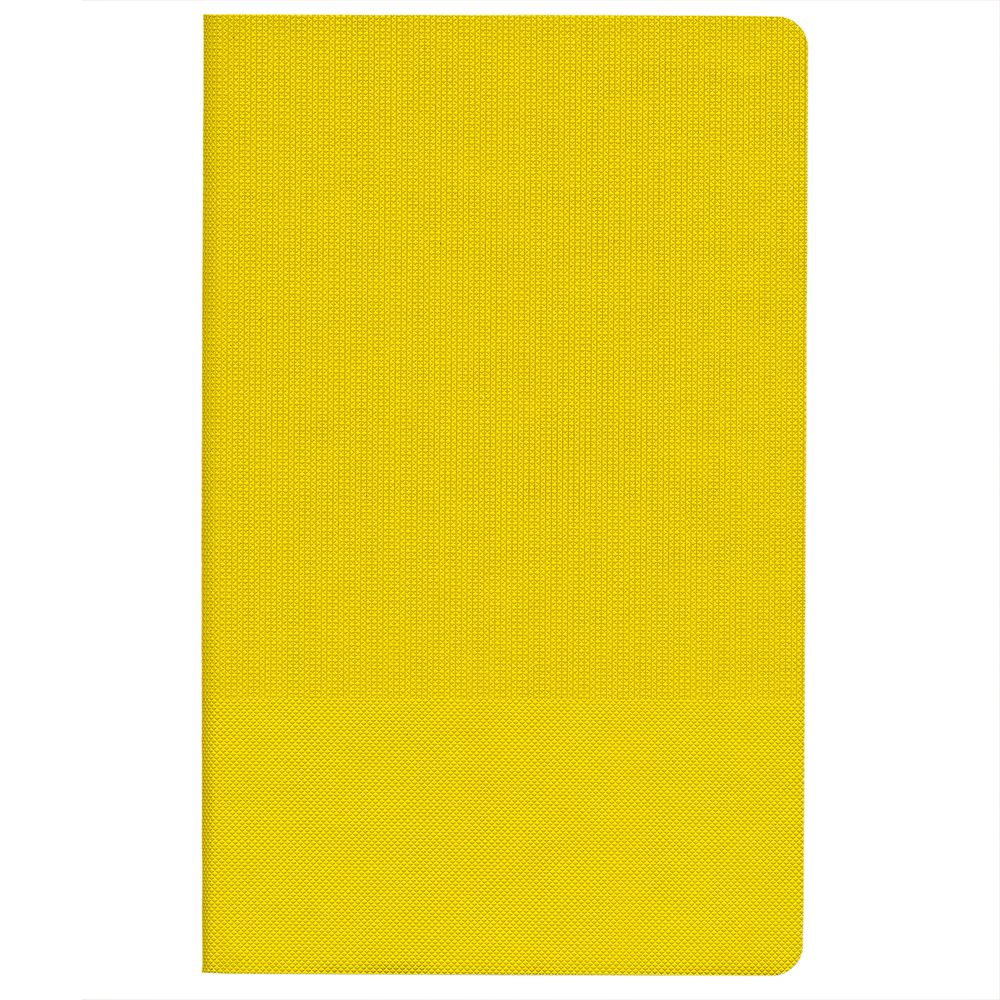 Ежедневник Knit, недатированный, желтый с логотипом