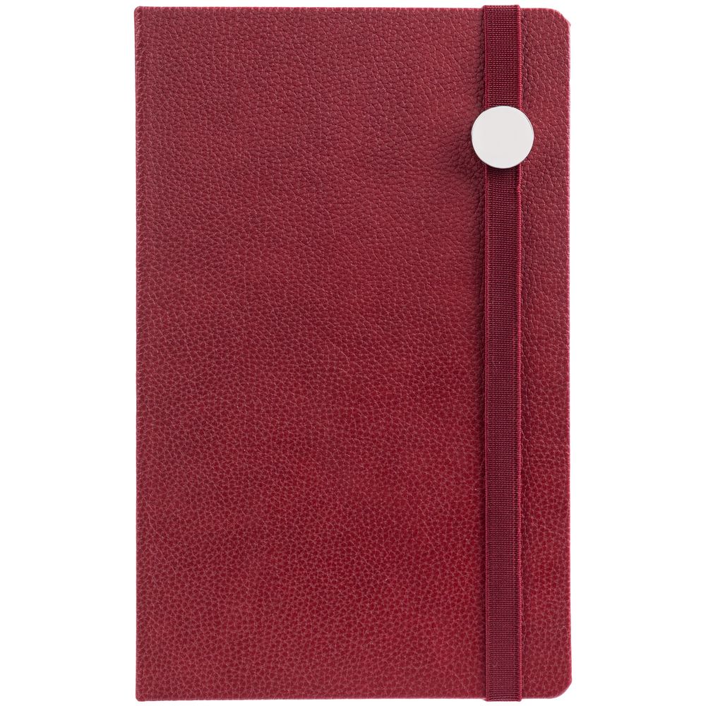 Ежедневник Nova Round, недатированный, красный с логотипом