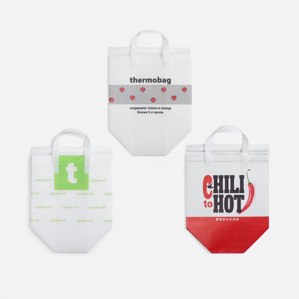 Термосумка «Термобэг» с печатью на заказ, L с логотипом